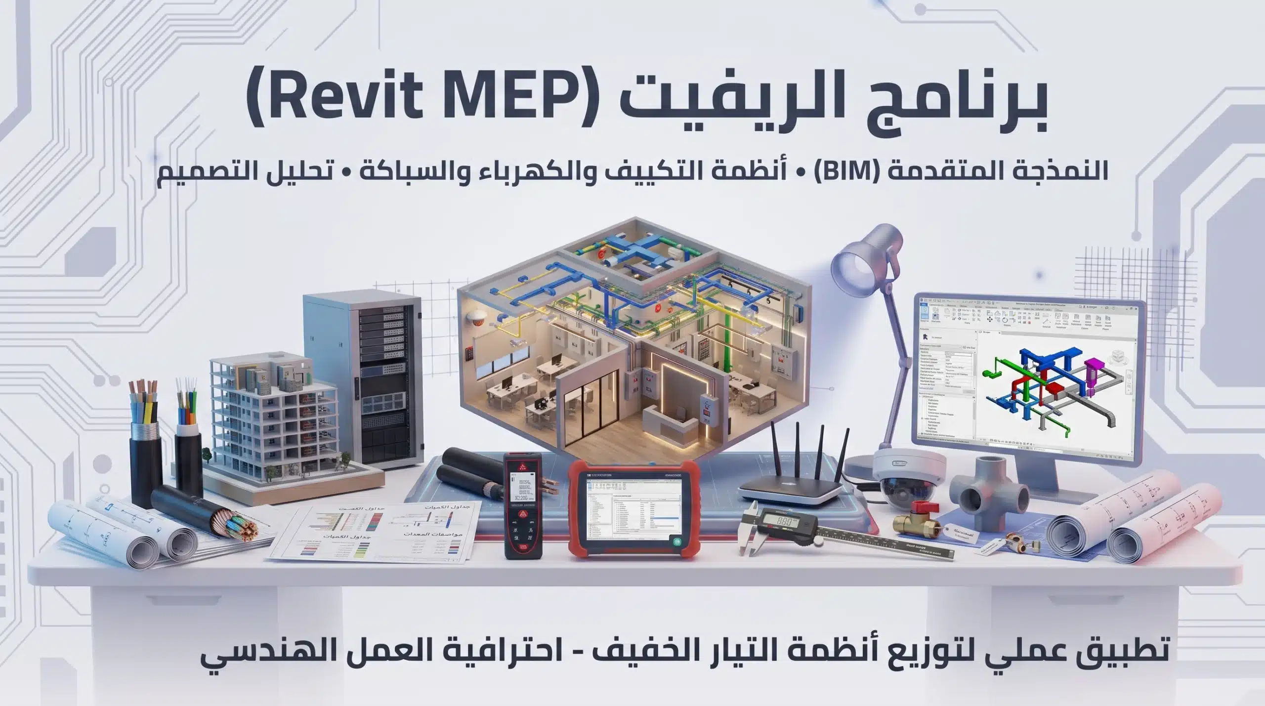 برنامج الريفيت الكهربائي (Revit MEP)