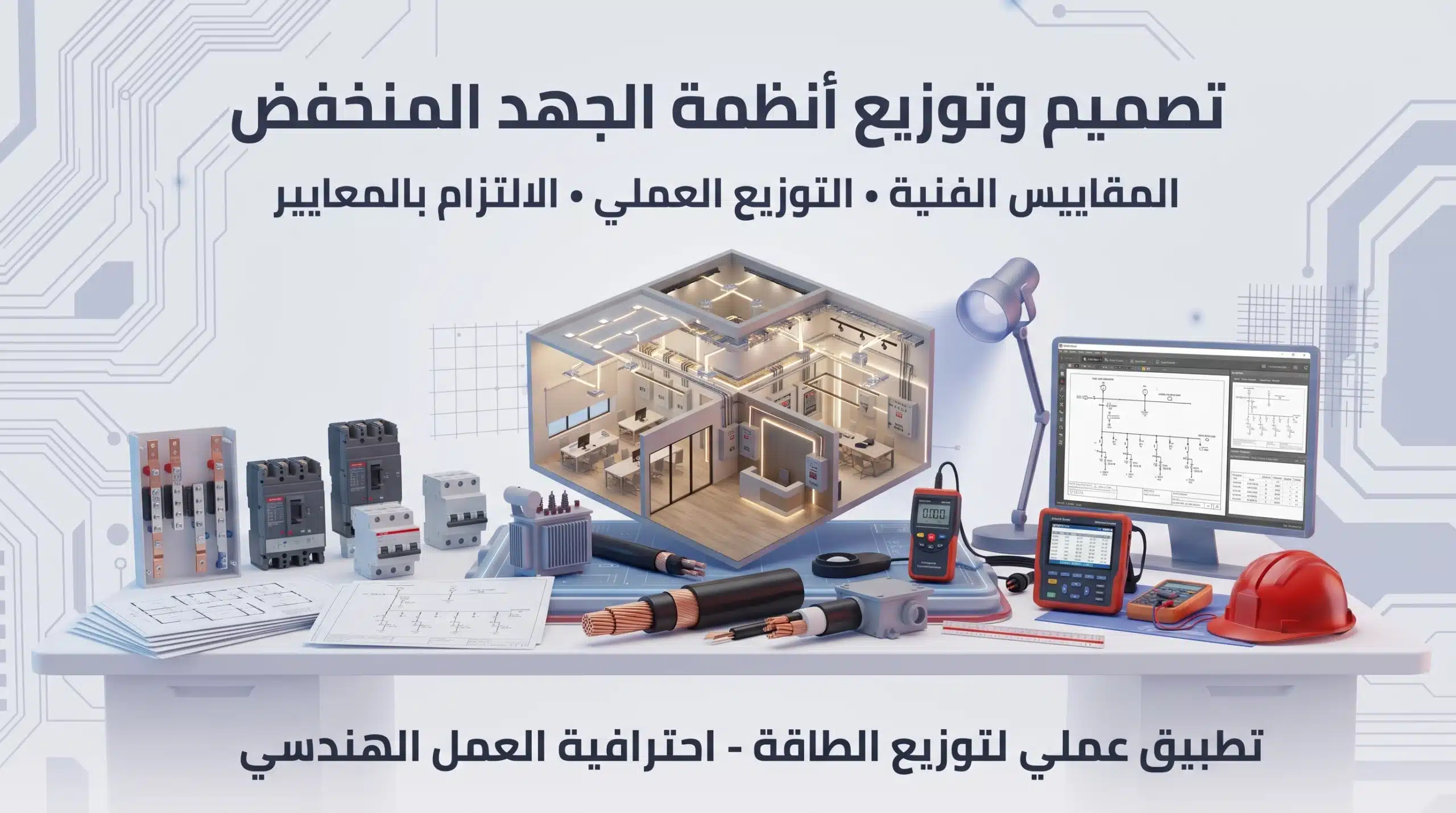 تصميم وتوزيع أنظمة الجهد المنخفض الكهربائية (Power)